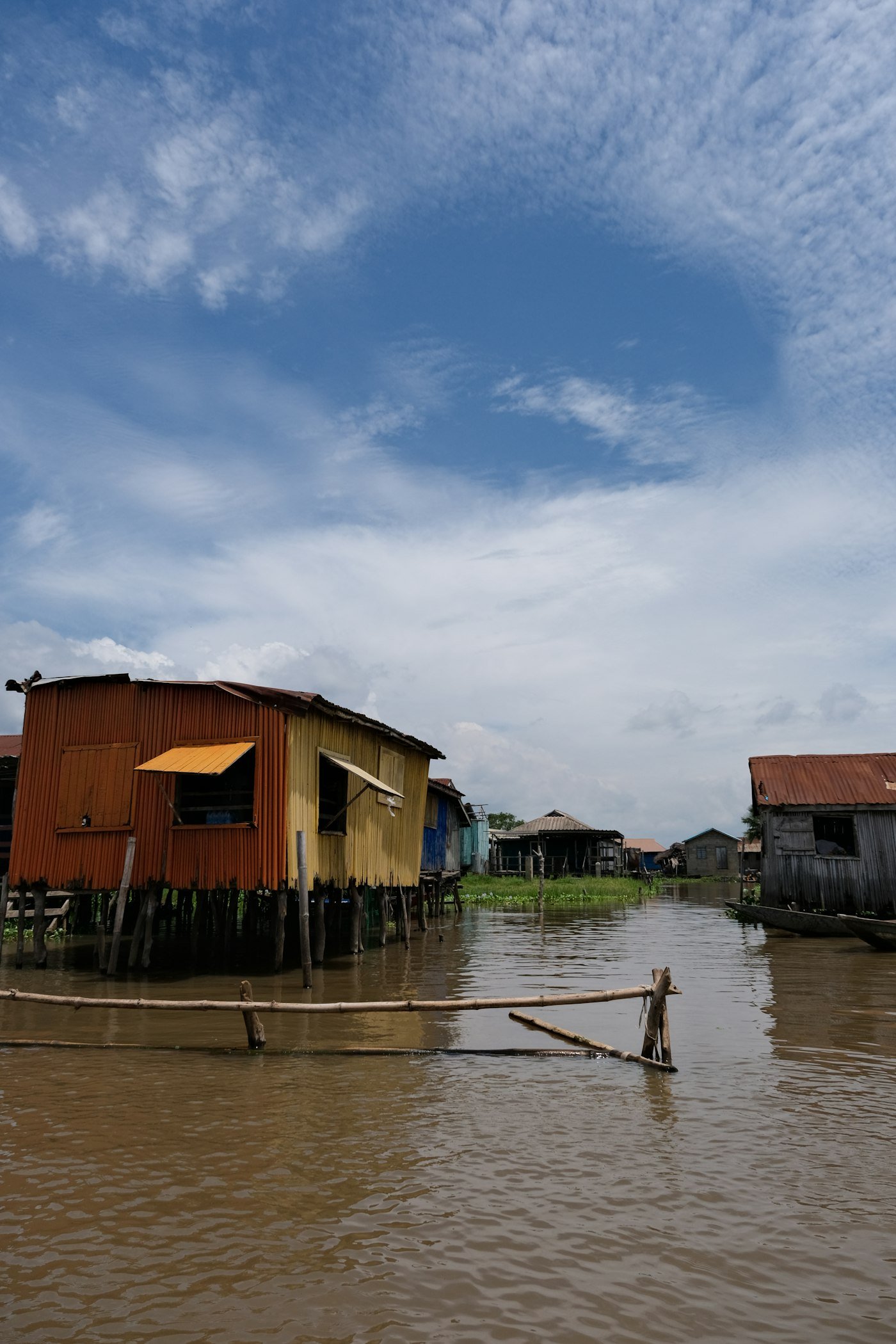 Maisons sur pilotis du village lacustre de Ganvié